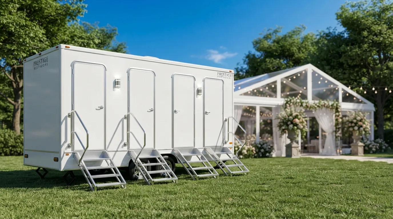 4 Stall Restroom Trailer in Napa, CA